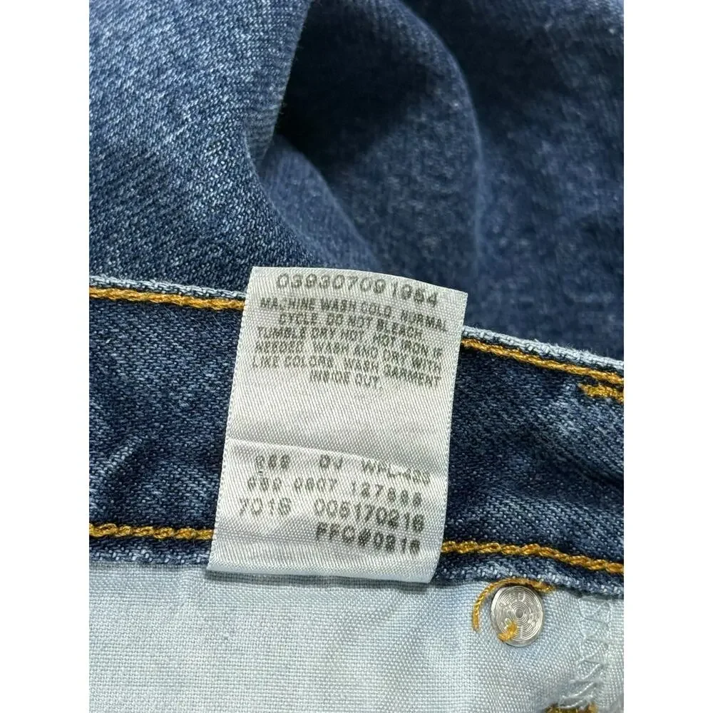 Levi 517 Jeans Mens 40x32 Blue Denim Bootcut Casual Cotton Pockets Light Wash